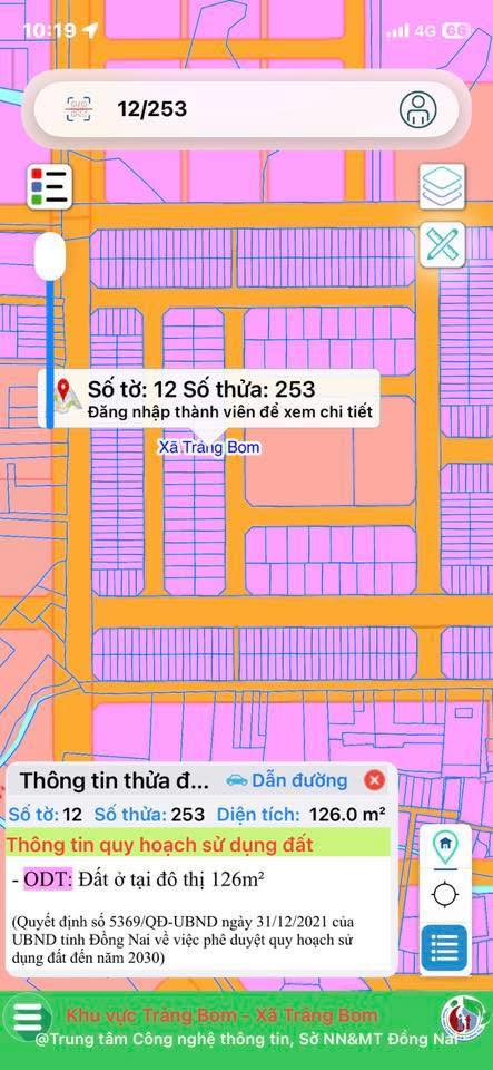 Bán 1 lô đất đường D4, Hưng Thuận, Trảng Bom, giá 2.2 tỷ