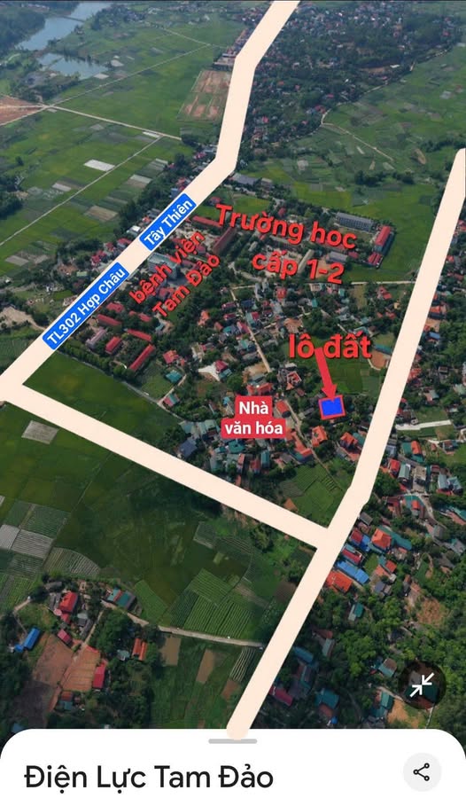 Bán đất tại Bình Xuyên, Vĩnh Phúc, view cánh đồng thoáng mát, sổ đỏ riêng