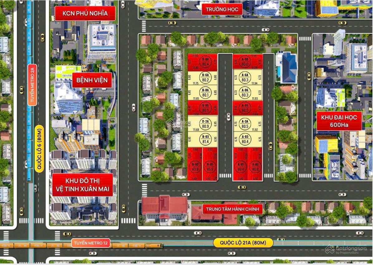 Bán đất 82m2 tại Xã Nam Phương Tiến, 1,586 tỷ, nhiều tiện ích đẹp