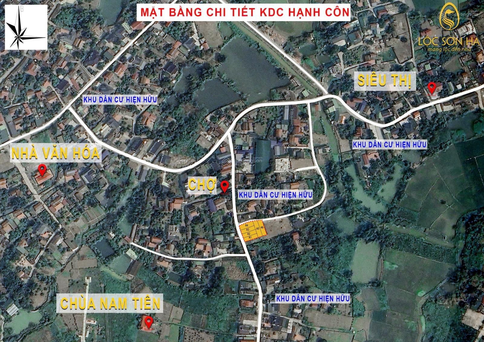 Duy nhất 1 lô rẻ nhất khu phân lô Hạnh Côn, khu vực đông đúc dân cư, xe ô tô đi thoải mái