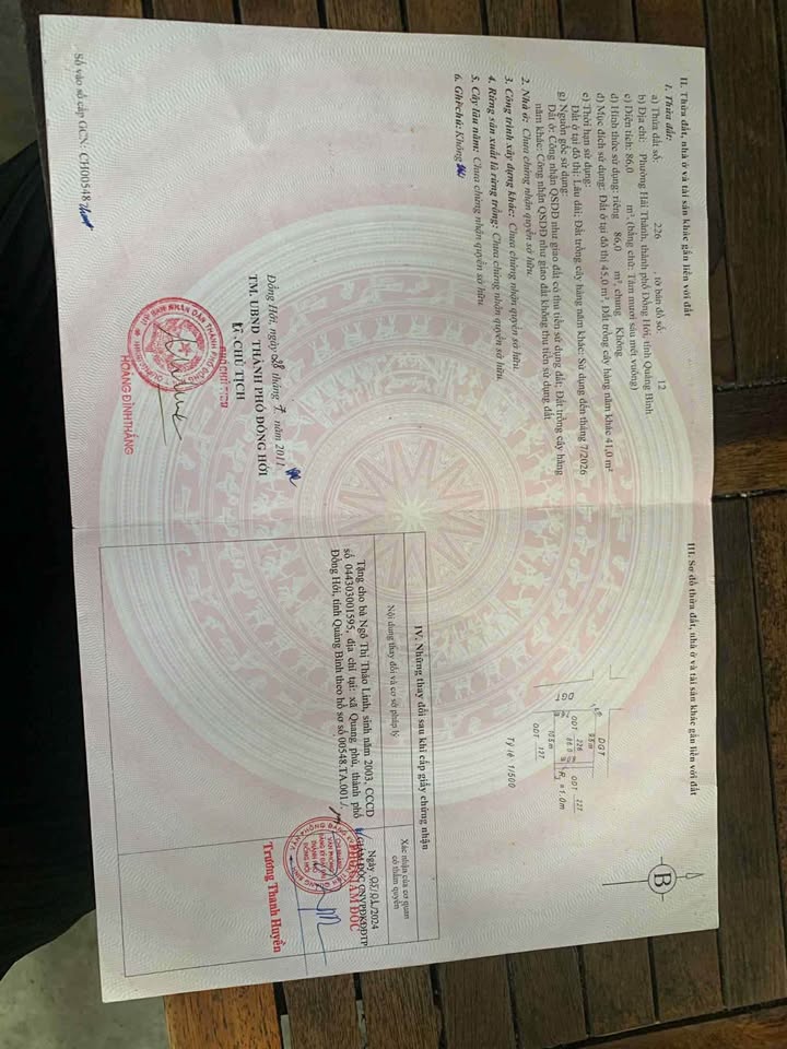 Bán đất thành phố Đồng Hới tỉnh Quảng Bình, giá 2 tỷ