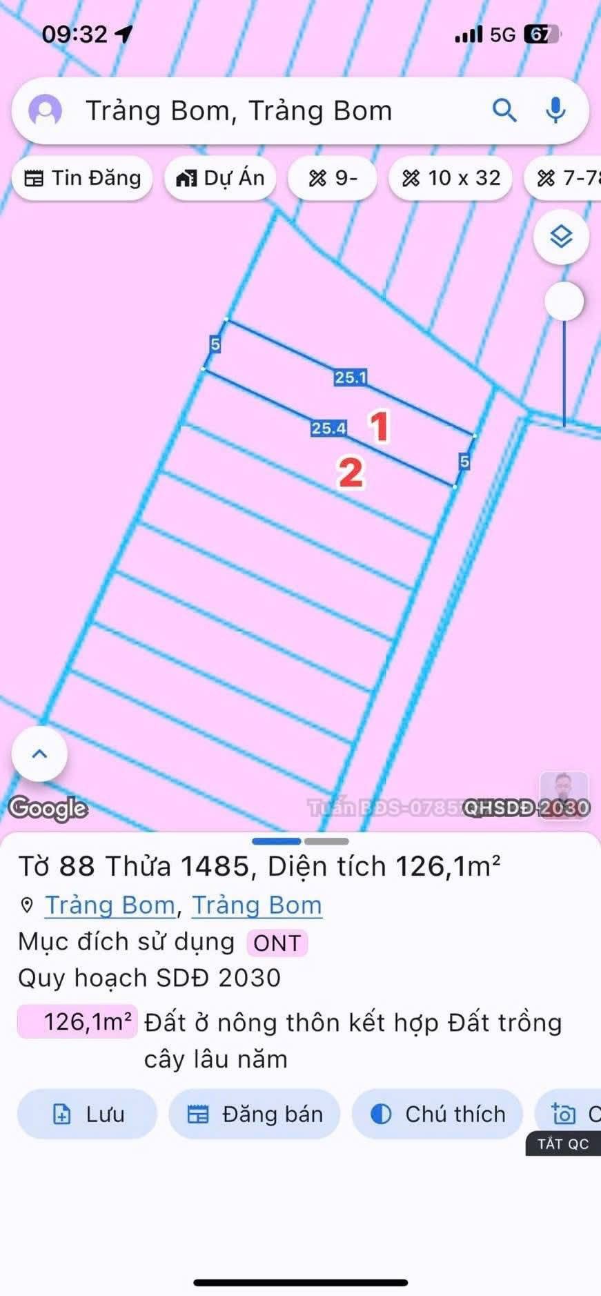 Bán lô đất thổ cư siêu đẹp tại Trảng Bom, Đồng Nai, đường bê tông thông thoáng, điện nước đầy đủ