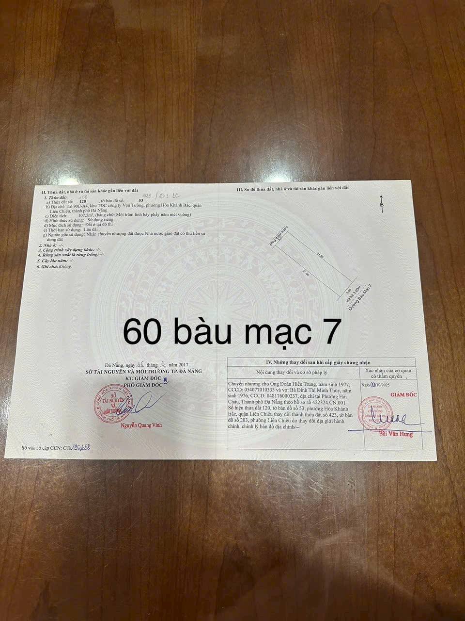 Bán đất quận Liên Chiểu, thành phố Đà Nẵng, giá 5 tỷ