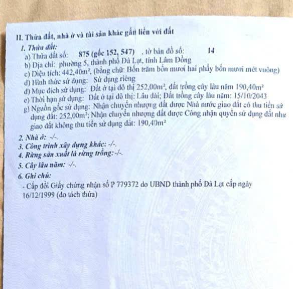Bán nhà riêng thành phố Đà Lạt, tỉnh Lâm Đồng, giá 27 tỷ