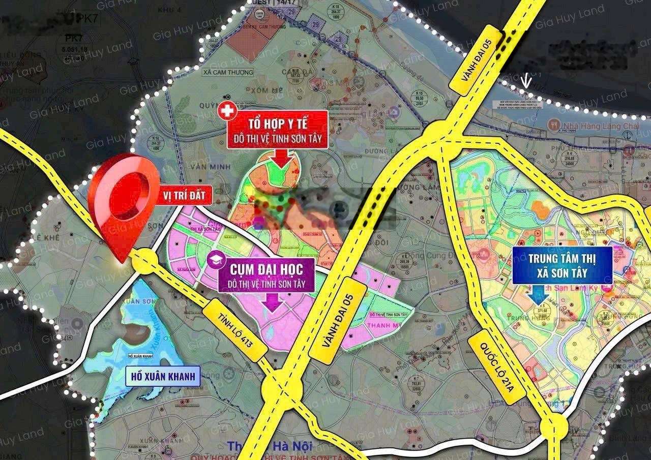 Tôi cần nhượng lại lô đất ngoại giao giá tốt tại khu đô thị Sơn Tây sẵn sổ full thổ giá gốc 1ty750