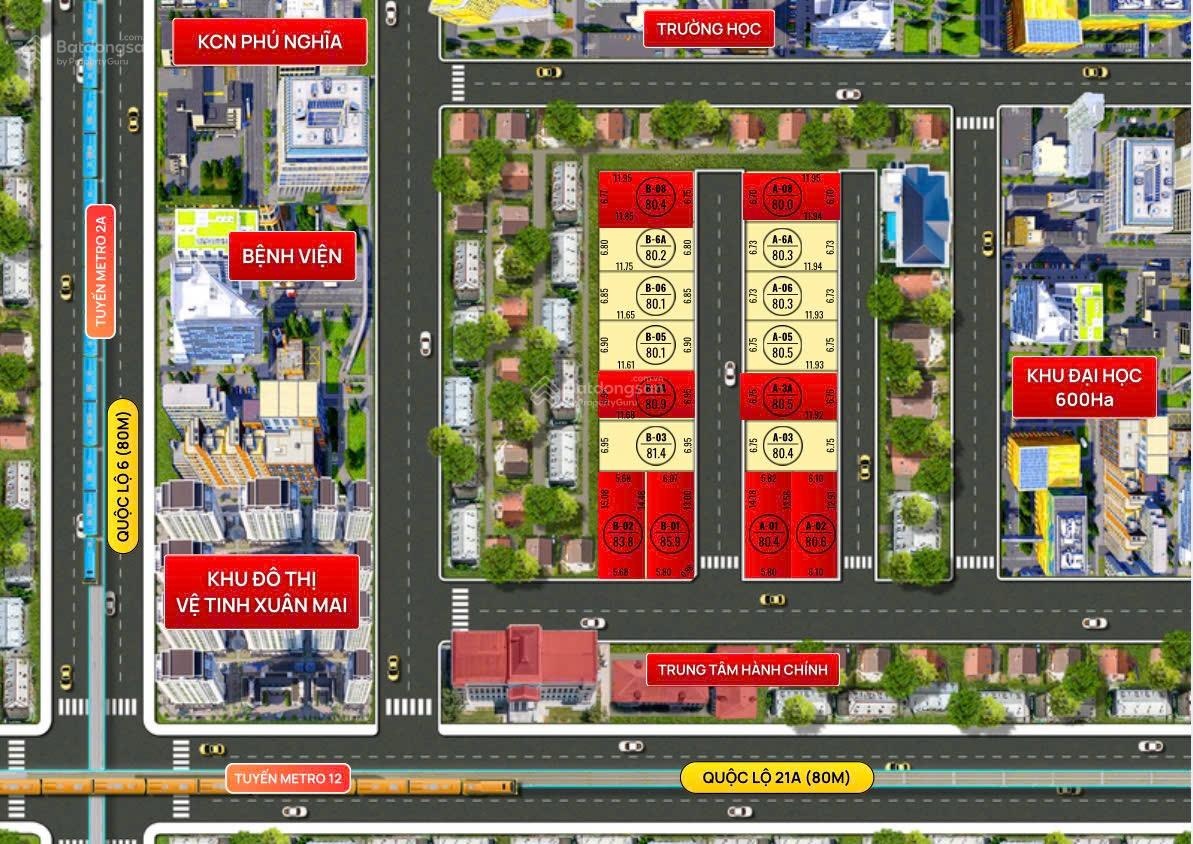 Bán đất chương mỹ, hà nội - 80m2 full thổ cư - giá 1,58 tỷ. cơ hội đầu tư dọc quốc lộ 6