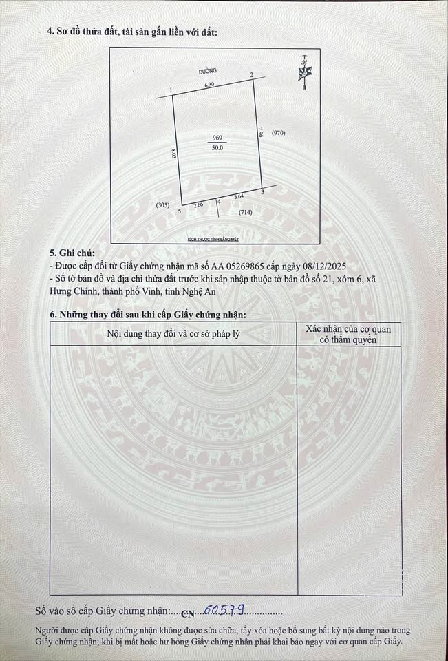 Bán đất thành phố Vinh, tỉnh Nghệ An, giá 1,2 tỷ