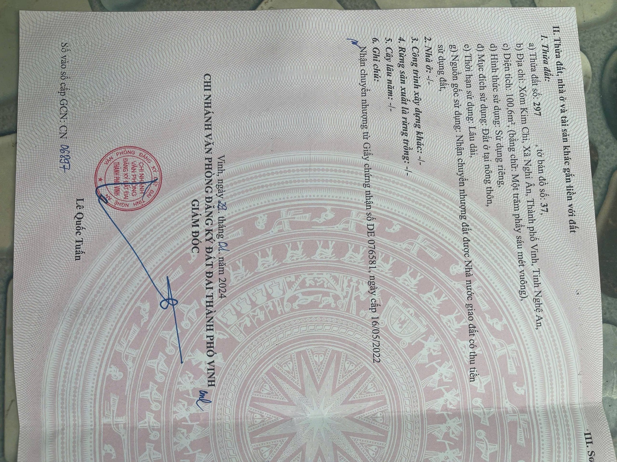 Bán đất thành phố Vinh, tỉnh Nghệ An, giá 2,2 tỷ