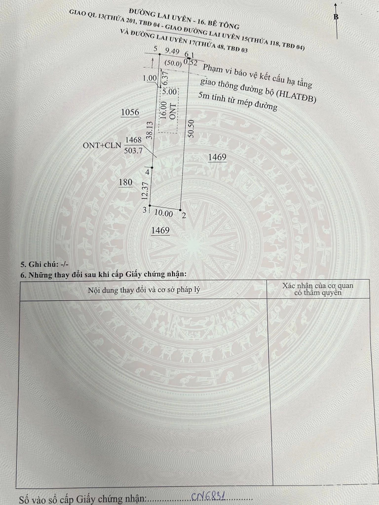 Cần bán lô đất đối diện chợ Lai Uyên - Bàu Bàng vào 300m, dân cư đông đúc