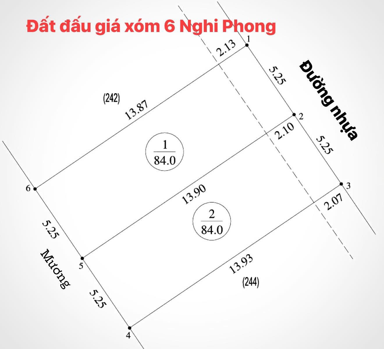 Bán đất đấu giá Nghi Phong, diện tích 84m2, đường 10m