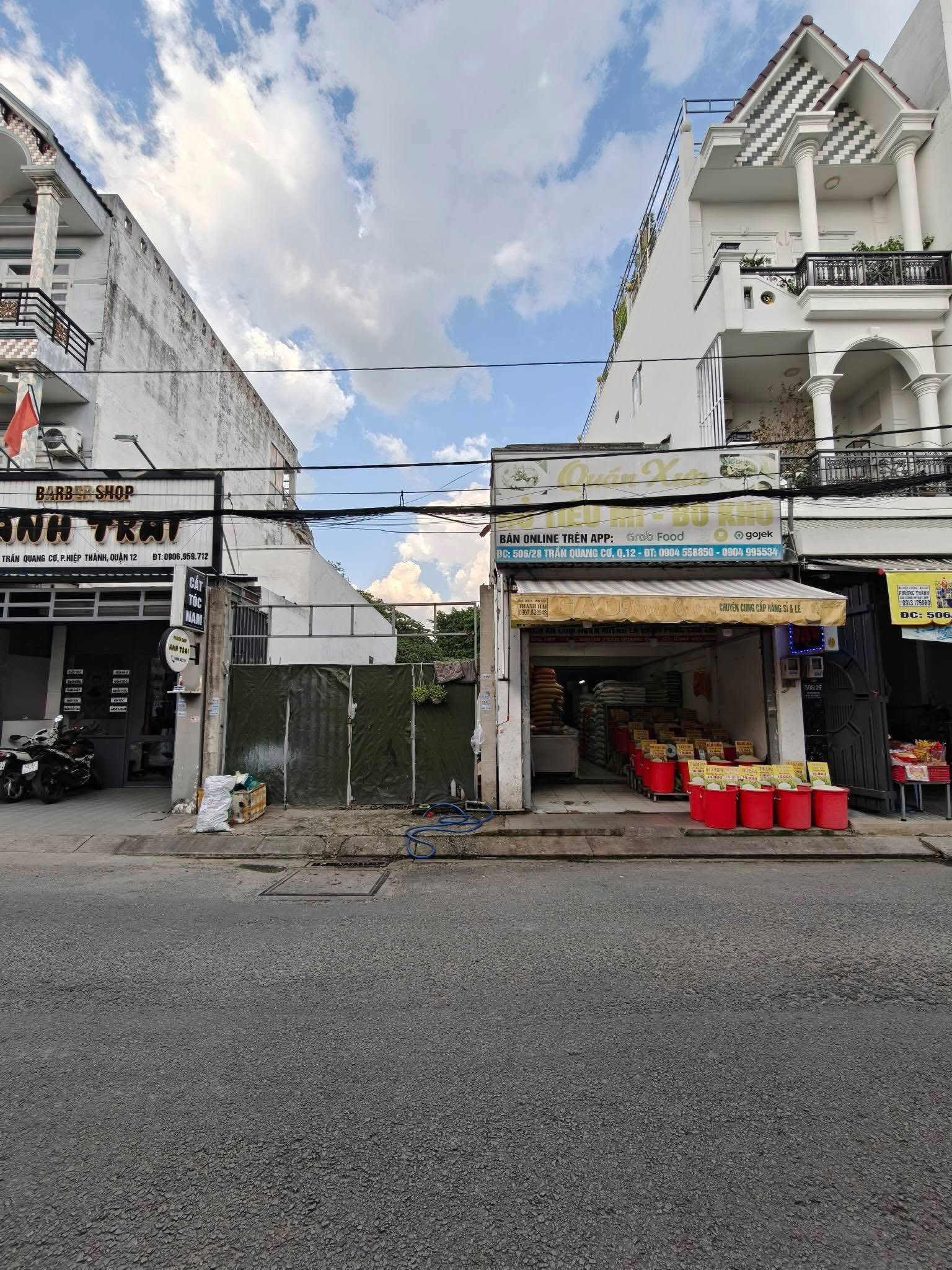 Bán lô đất mặt tiền đường Trần Quang Cơ, phường Tân Thới Hiệp, Quận 12, giá 6.95 tỷ