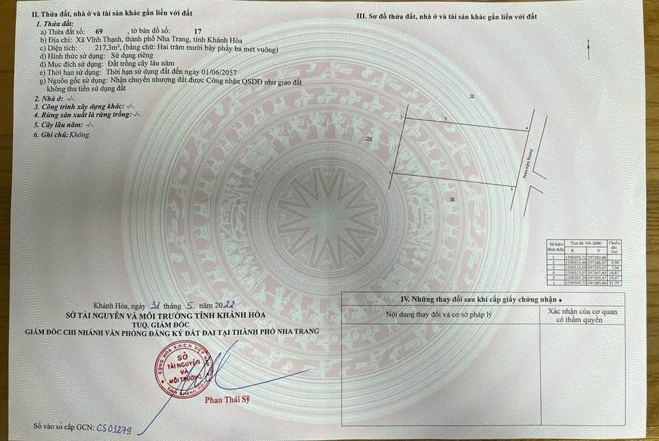 Bán dãy trọ đường Cây Dừng, Vĩnh Thạnh, Nha Trang, giá 2.8 tỷ