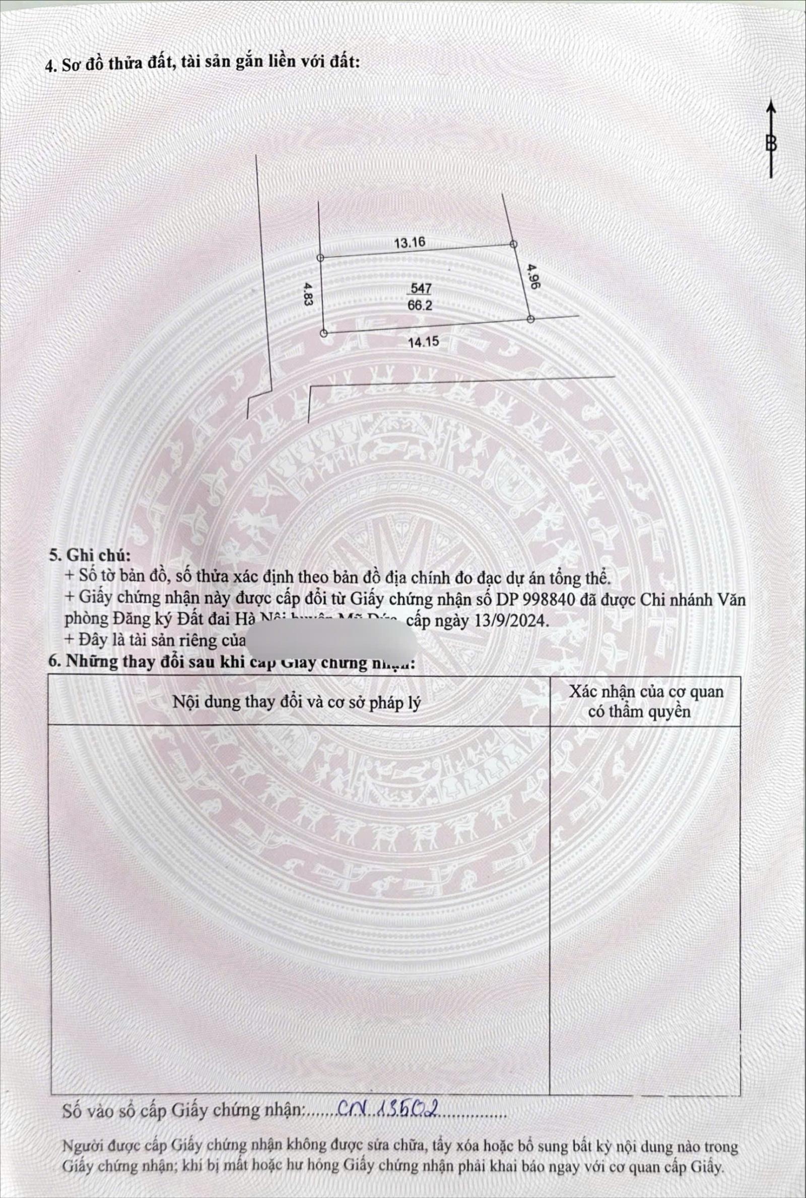 Bán đất tại Hà Nội, 1,28 tỷ, Lô góc DT 66,2 m2, mặt tiền 4,83m, Gần đường vành đai 5, Sẵn sổ