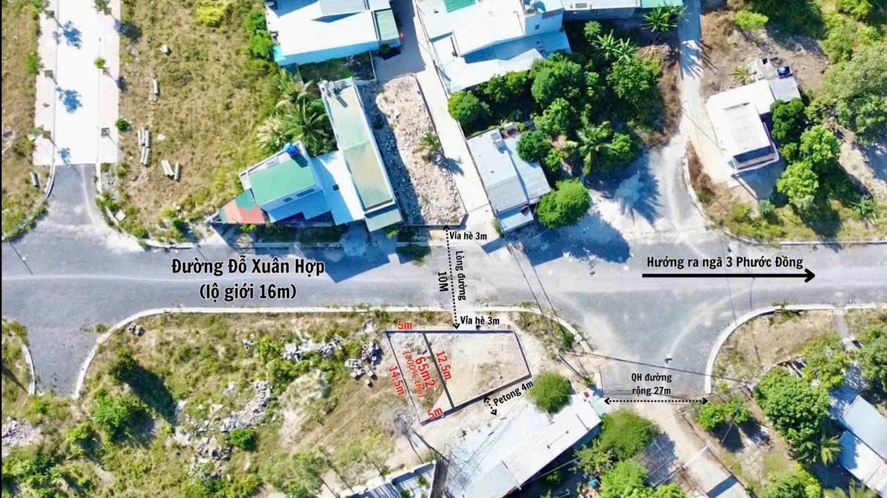 Bán đất 2 mặt tiền đường Đỗ Xuân Hợp, ngay ngã 3 Phước Đồng, giá 2.7 tỷ