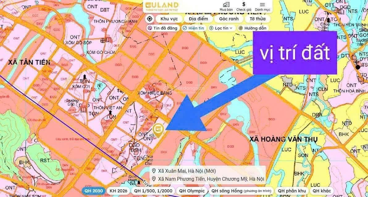 Bán gấp mảnh đất tại Xuân Mai, Chương Mỹ, sổ đỏ Hà Nội giá tốt diện tích 80m2