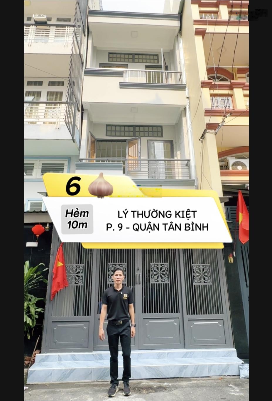 Nhà hẻm nhựa 8m Tân Bình - Lý Thường Kiệt - 3 tầng - mặt bằng kinh doanh - chỉ hơn 6 t.oii