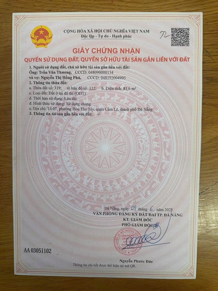 Bán đất quận Cẩm Lệ, thành phố Đà Nẵng