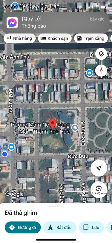 Bán đất khu quy hoạch Hương Sơ, view công viên, giá 2.2 tỷ