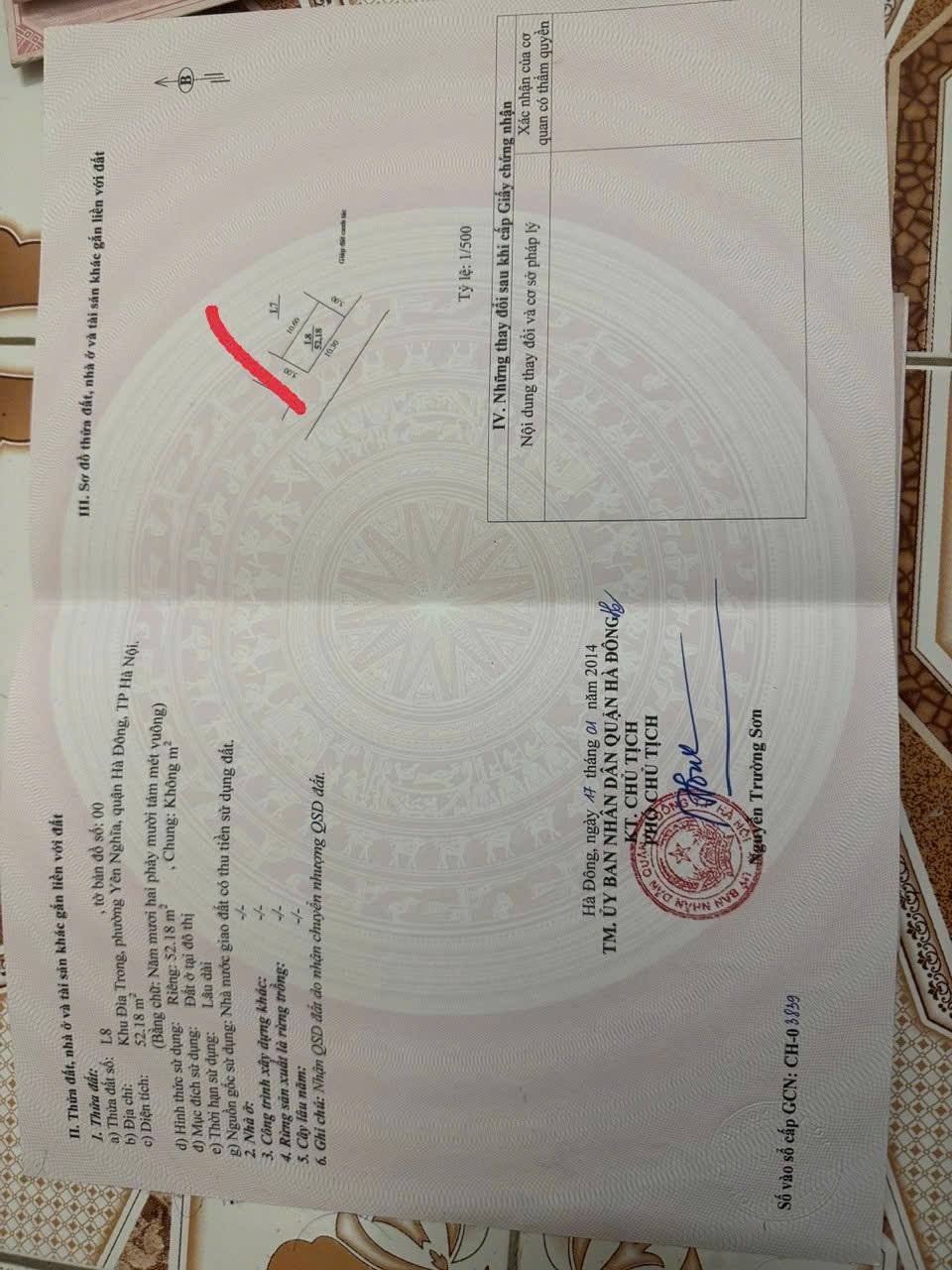 Đất vàng Hà Đông hai mặt thoáng, kinh doanh đỉnh cao, sẵn sàng xây dòng tiền