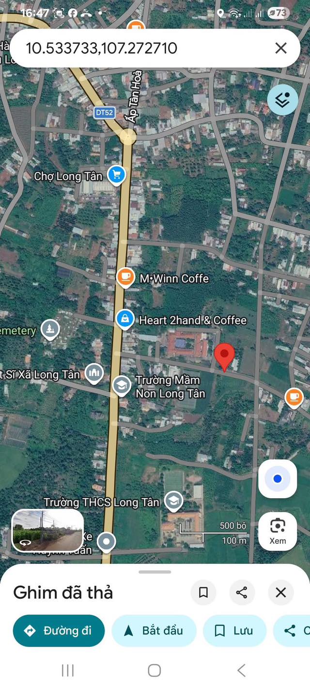 Bán lô đất đẹp kế trường mầm non Long Tân, Đất Đỏ, thành phố Hồ Chí Minh, giá 1.65 tỷ