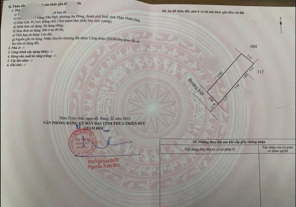 Bán đất thành phố Huế, tỉnh Thừa Thiên Huế, giá 3,2 tỷ