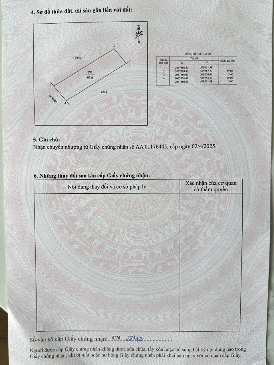 Chính chủ gửi bán lô đất phường Hưng Lộc, ngõ đường Phùng Chí Kiên, thông đường Bùi Huy Bích, giá 4.3 tỷ
