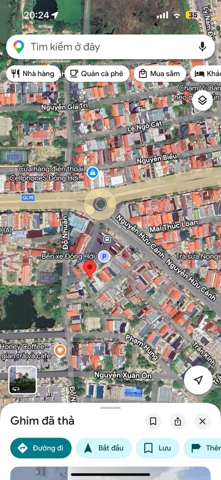 Bán đất full thổ cư 72m², trung tâm Đồng Hới, gần bến xe