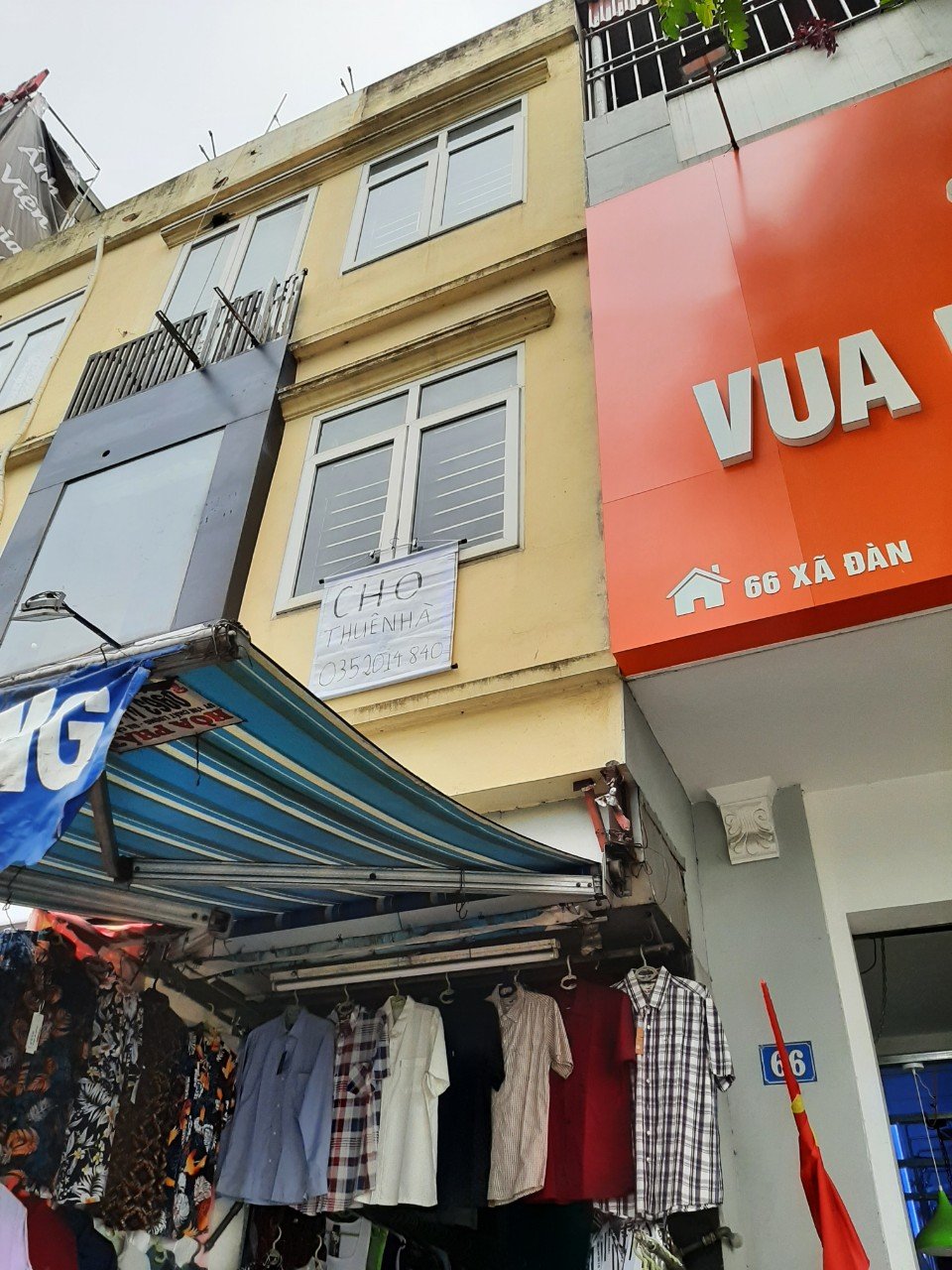 Chính chủ cho thuê nhà 3 tầng mặt phố 68 Xã Đàn, 12m2, giá 8 triệu/tháng