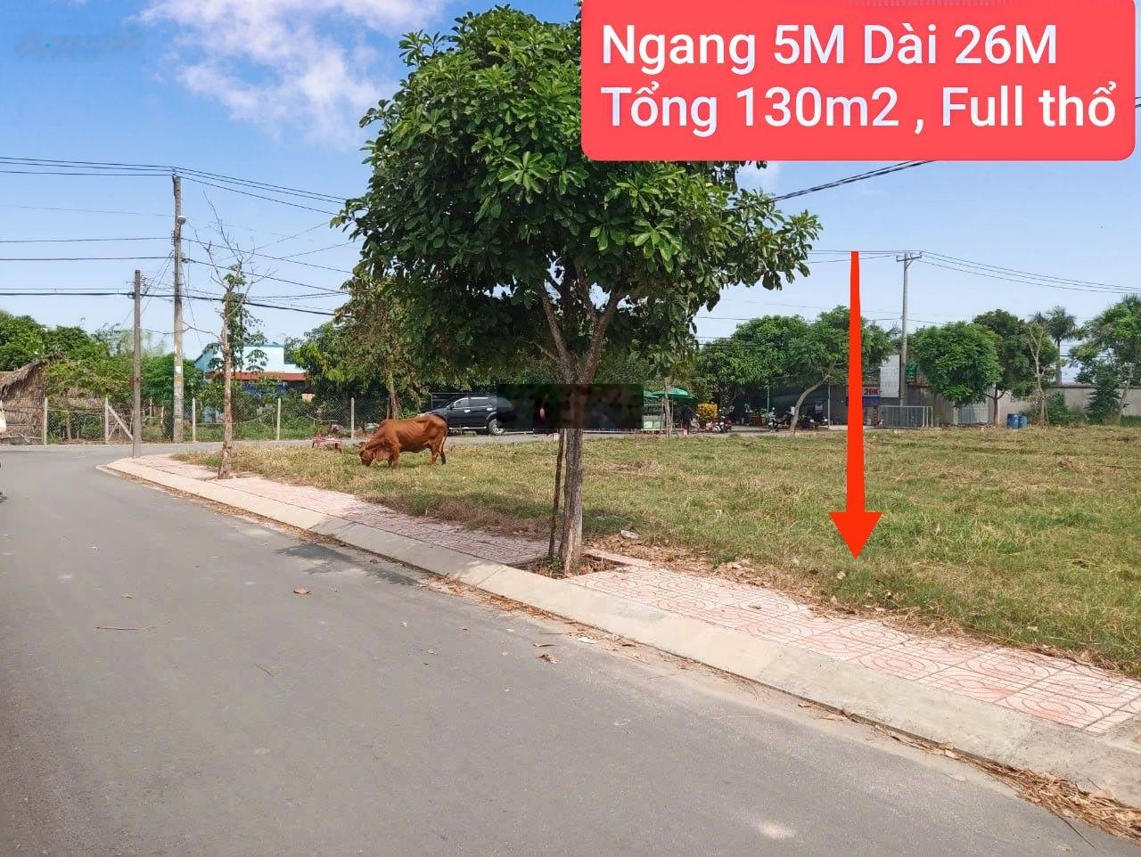 Chủ ngộp bán lô đất 131m2 Đ. Hồ Văn Tắng xã Tân Phú Trung Củ Chi, giá 680 triệu, sổ hồng riêng