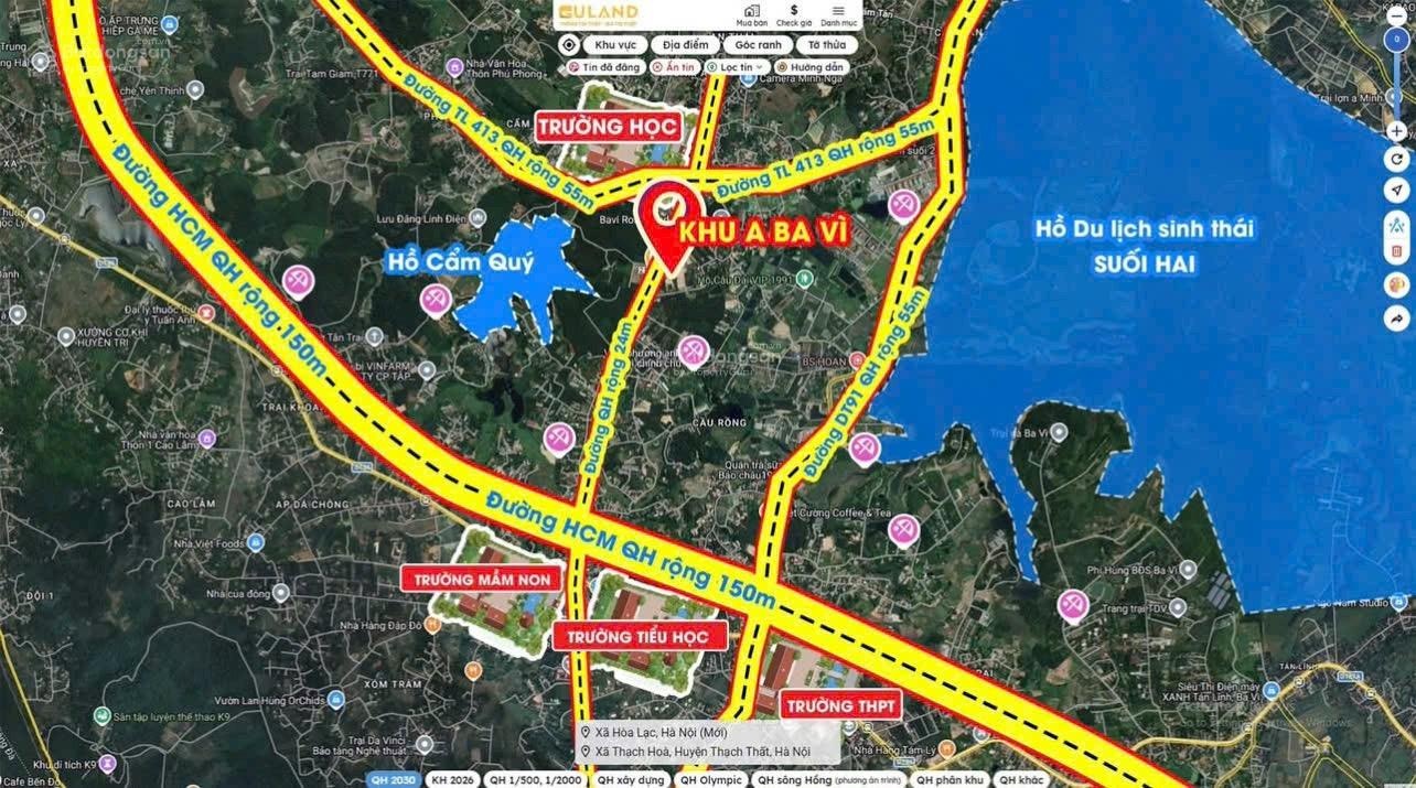 Bán đất tại Suối Hai Villa & Resort, 1,2 tỷ, 100m2, giá cực chất uy tín