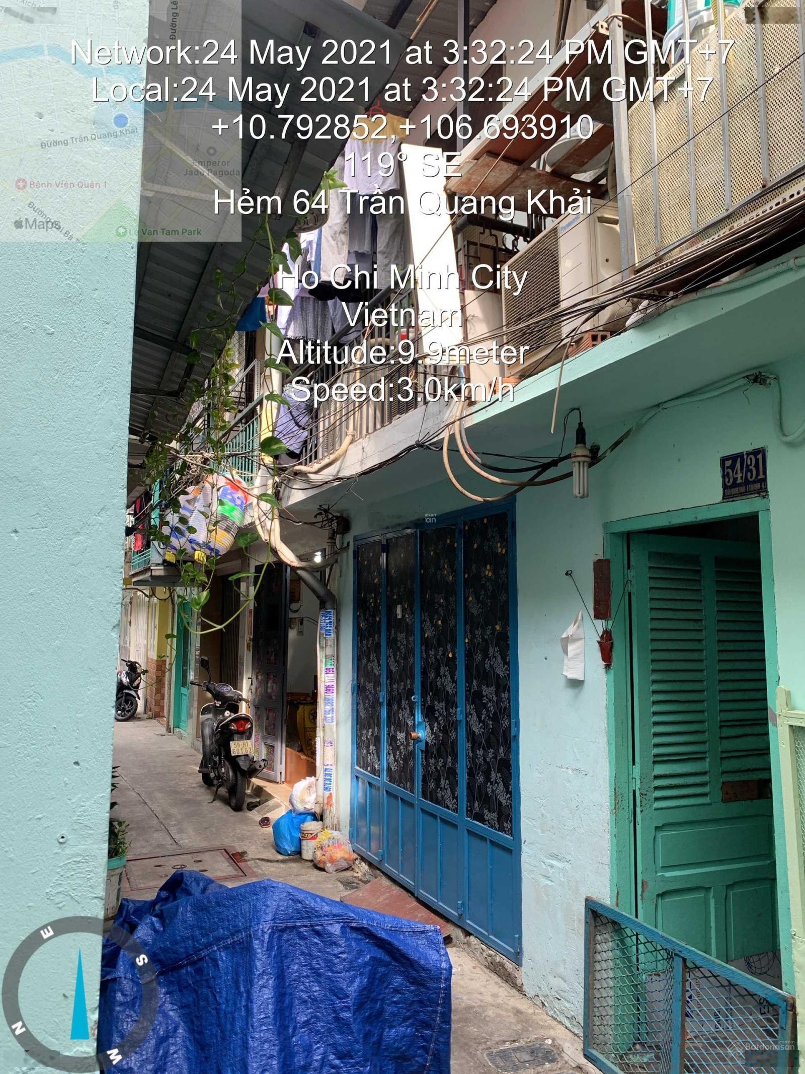 Bán nhà 1/ đường Trần Quang Khải, HĐT 20 triệu/tháng