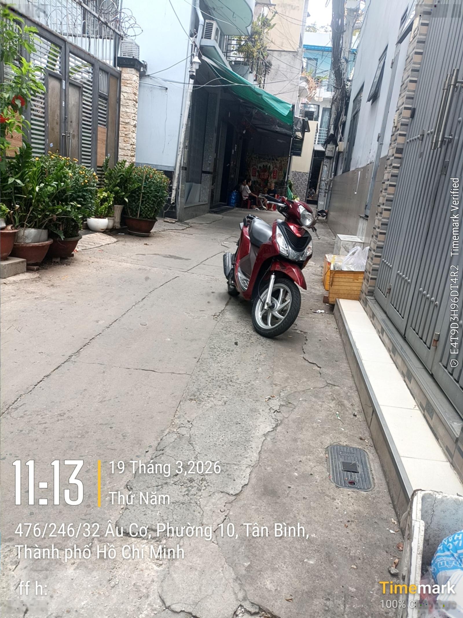 Hẻm xe hơi Âu Cơ Phường 10 Tân Bình DT 4.5x8m (2tầng) nhà còn mới đẹp. Giá 4,5 tỷ thương lượng