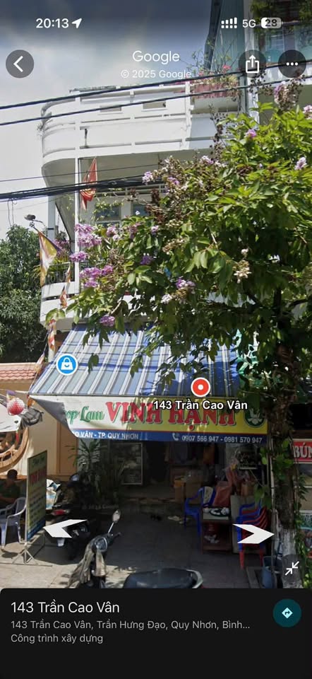 Bán nhà mặt tiền Trần Cao Vân, diện tích 36m2, ngang 3,5m, đối diện trường học, gần biển