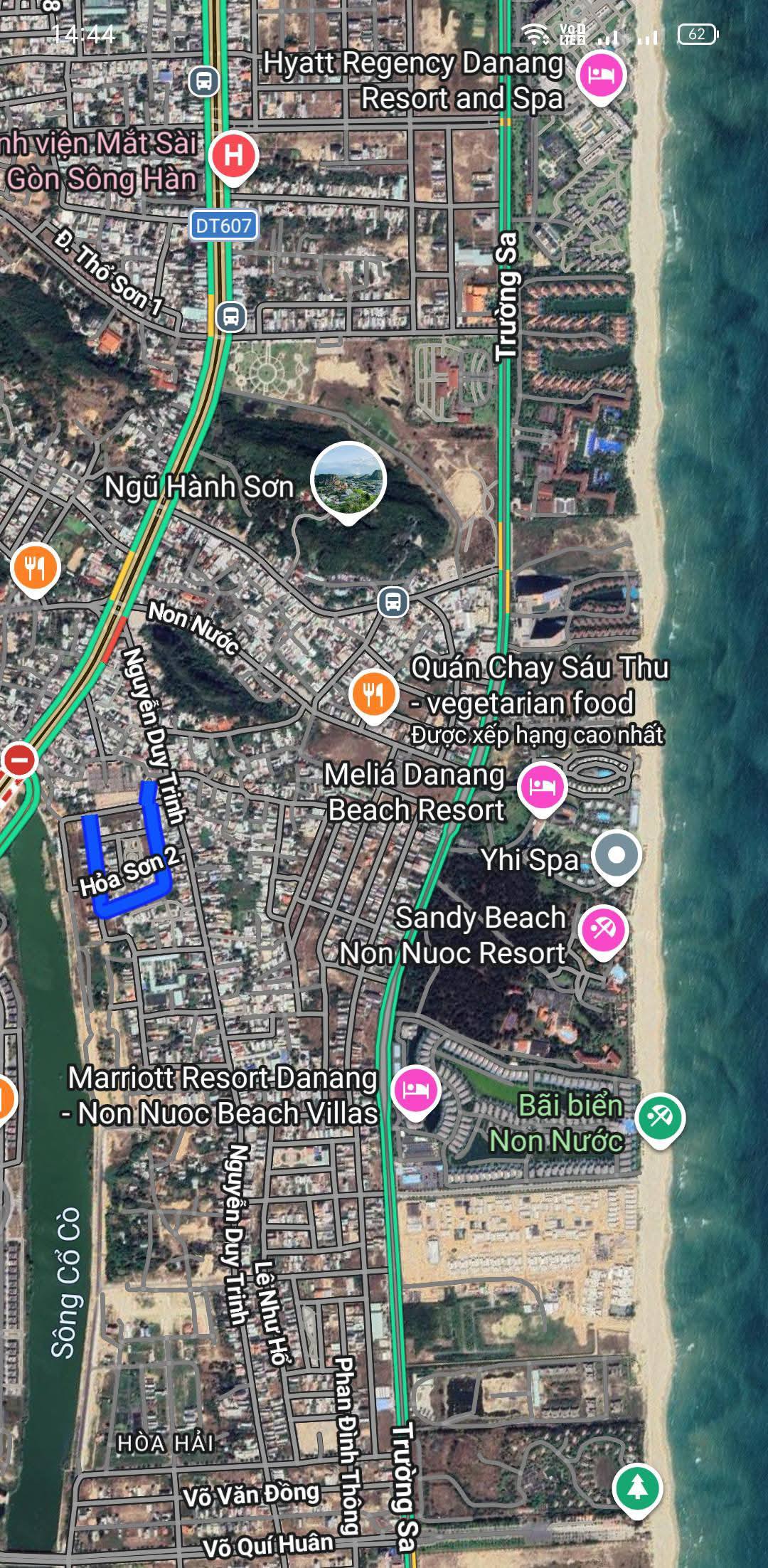 Bán lô đất mặt tiền đường Hóa Sơn 3, Ngũ Hành Sơn, Đà Nẵng, diện tích 82m2, ngang 6m, giá 4,5 tỷ