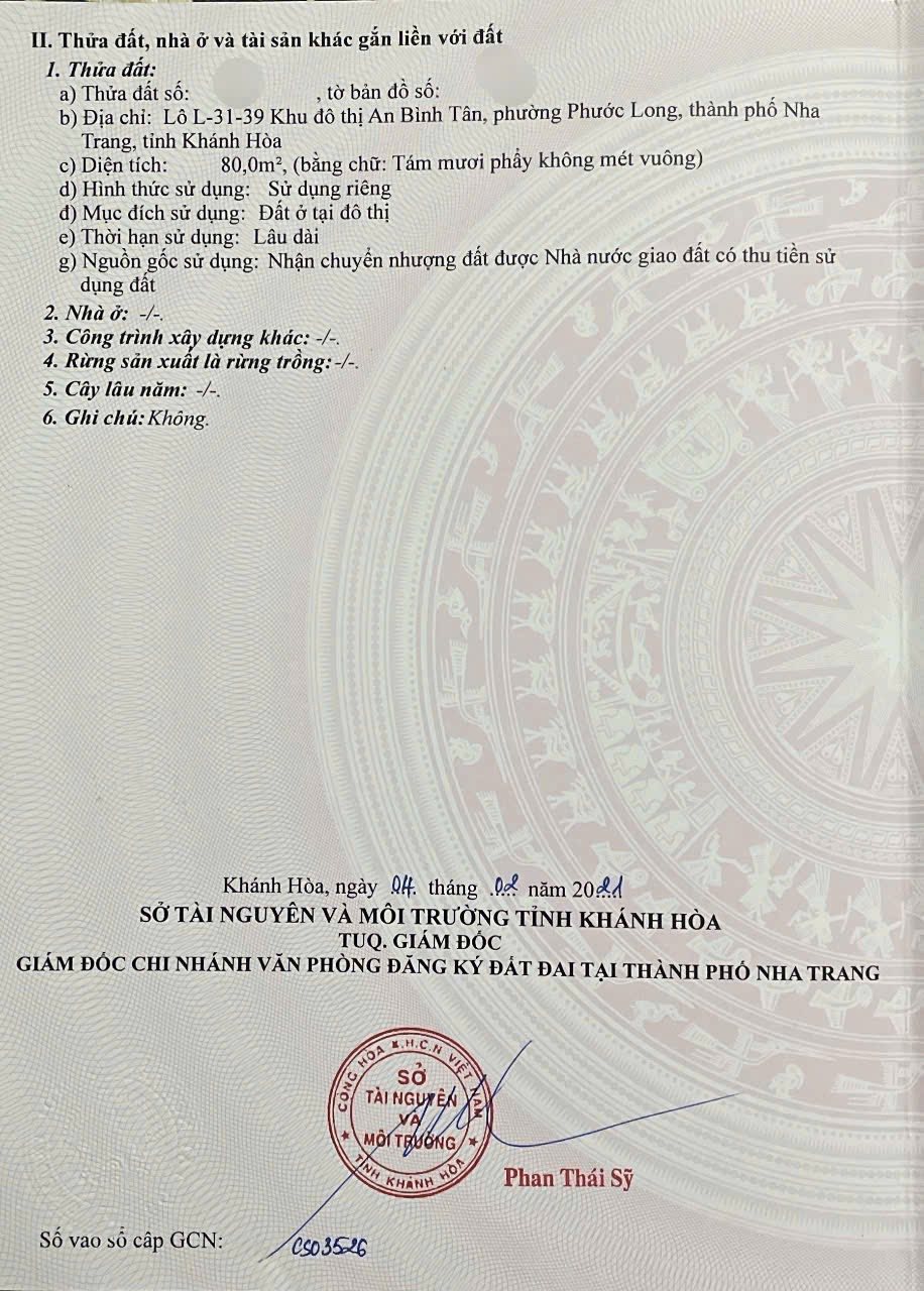 Bán lô đất An Bình Tân, sổ cá nhân, giá 5.84 tỷ