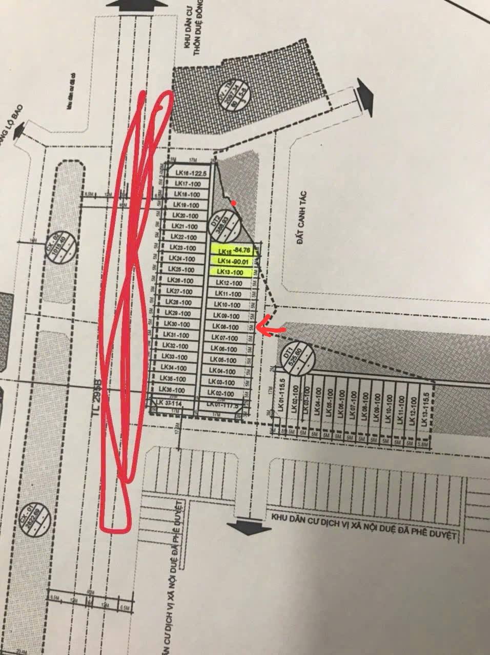 Ba lô đất siêu xinh ở Tiên Du, Bắc Ninh, giá chỉ hơn 7 tỷ/lô