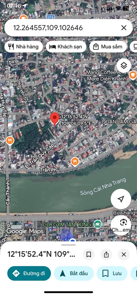 Bán lô đất 82m2 thổ cư, sát bờ kè Trần Phú, Diên Khánh, ngang 7m, hẻm xe máy, giá 800 triệu