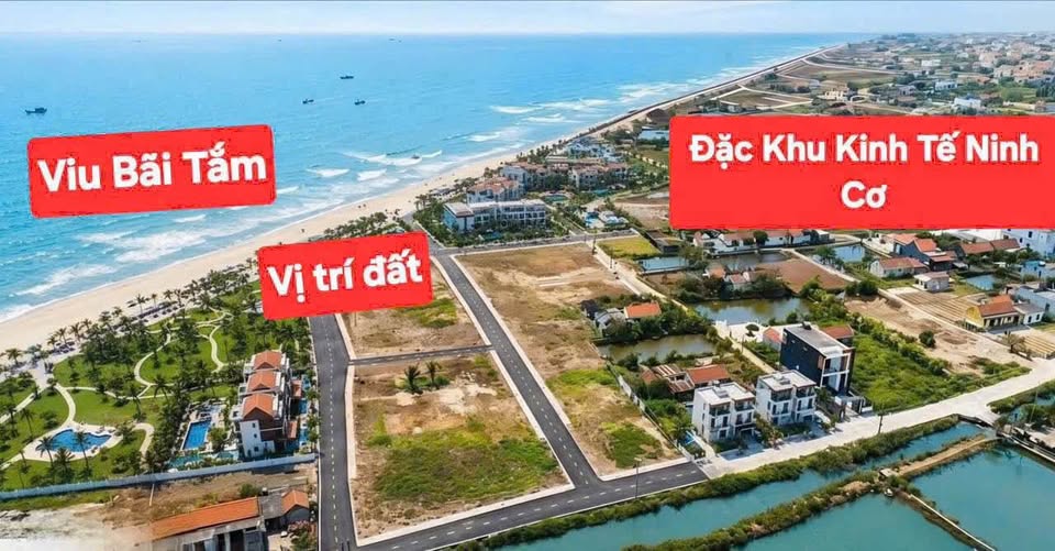 Bán lô góc mặt biển Ninh Cơ, tiềm năng đầu tư vượt trội
