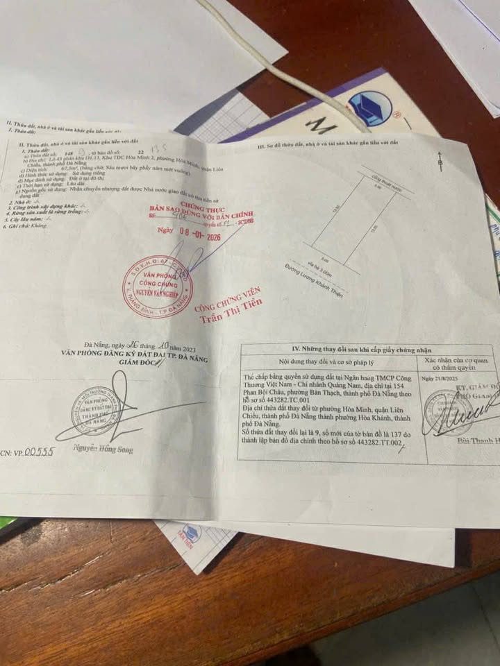 Bán đất mặt tiền Lương Khánh Thiện, Quảng Nam 67,5m2, giá 5,1 tỷ