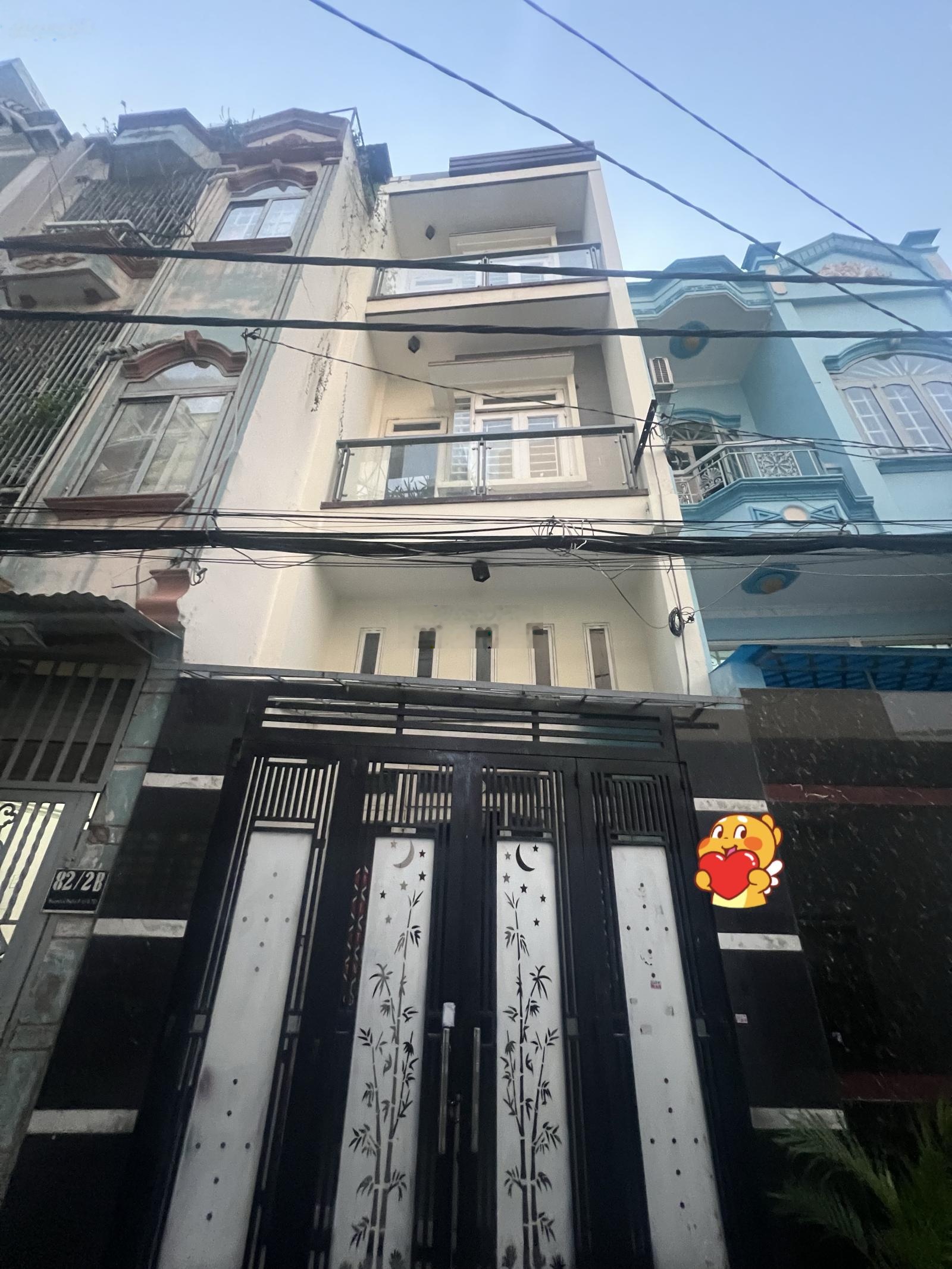 Nhà 4 tầng 5pn hẻm nhựa 7chỗ đậu cửa -huỳnh văn nghệ p15 tân bình