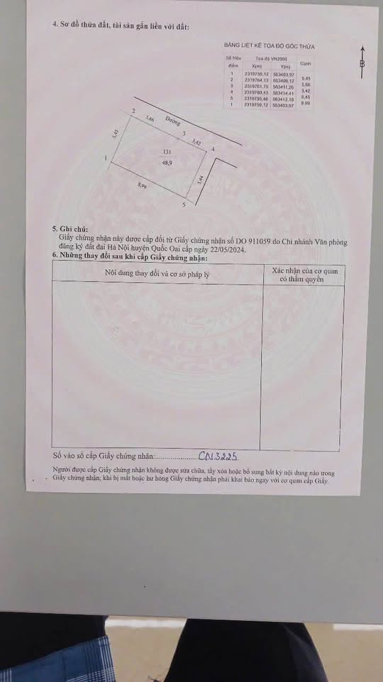 Bán nhà riêng huyện Quốc Oai, thành phố Hà Nội, giá 2 tỷ
