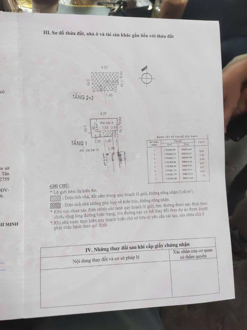 Bán Nhà Quận Tân Bình : 1,68 Tỷ SHR