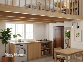 Căn hộ 1,29 tỷ trung tâm Quận 10, 22m2, 1 trệt 1 gác, sẵn sổ công chứng