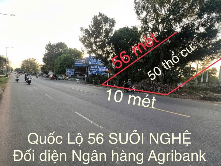 Bán mảnh đất mặt tiền Quốc lộ 56, Suối Nghệ cũ, nay thuộc xã Ngãi Giao, thành phố Hồ Chí Minh, giá 4.6 tỷ