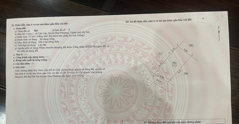 Bán nhà riêng huyện Đan Phượng, thành phố Hà Nội, giá 4 tỷ