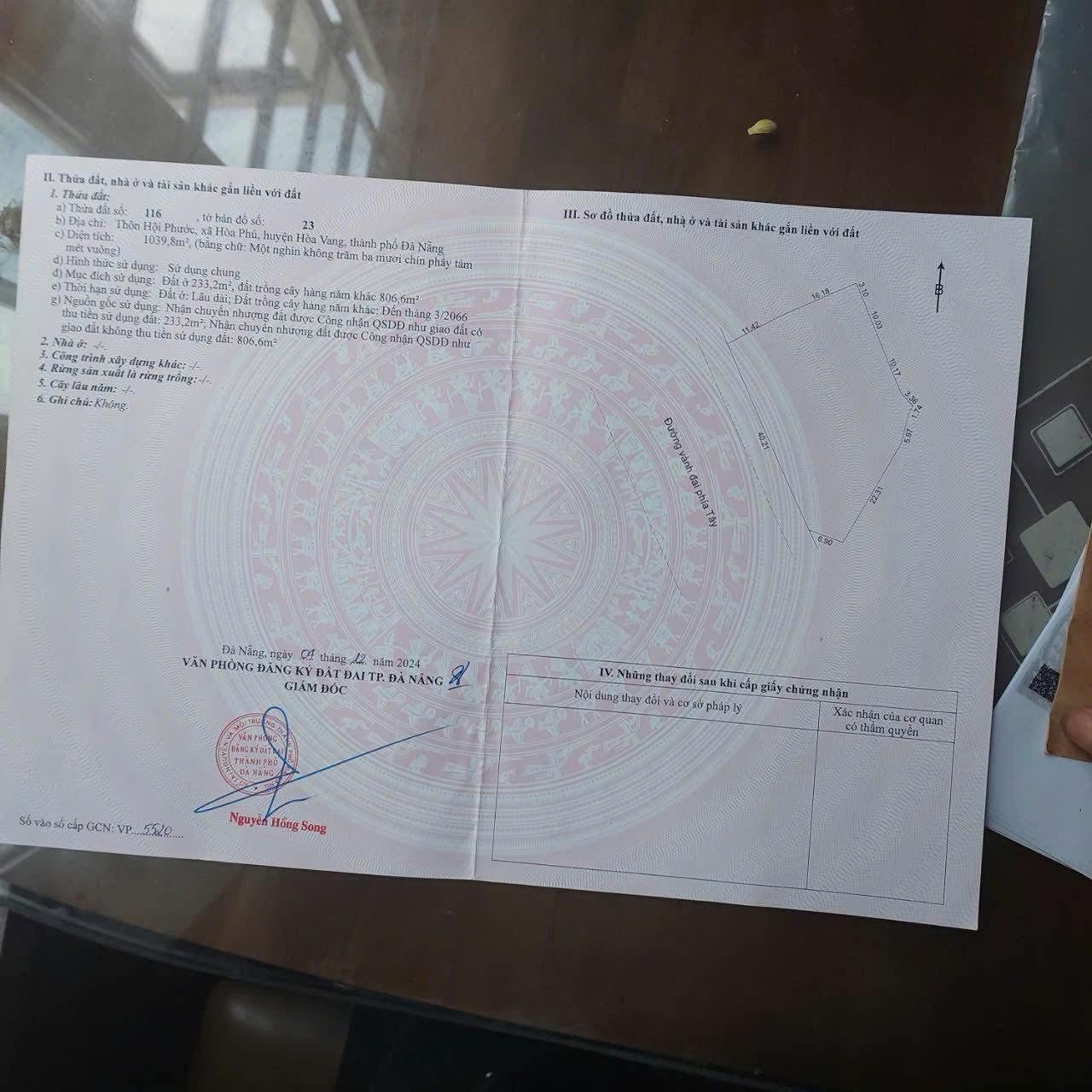 Bán đất 1000m2 mặt tiền vành đai Nam Kỳ Khởi Nghĩa, giá 9.9 tỷ