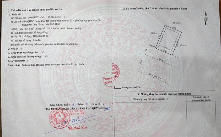 Bán đất thành phố Quy Nhơn tỉnh Bình Định, giá 63,18 tỷ