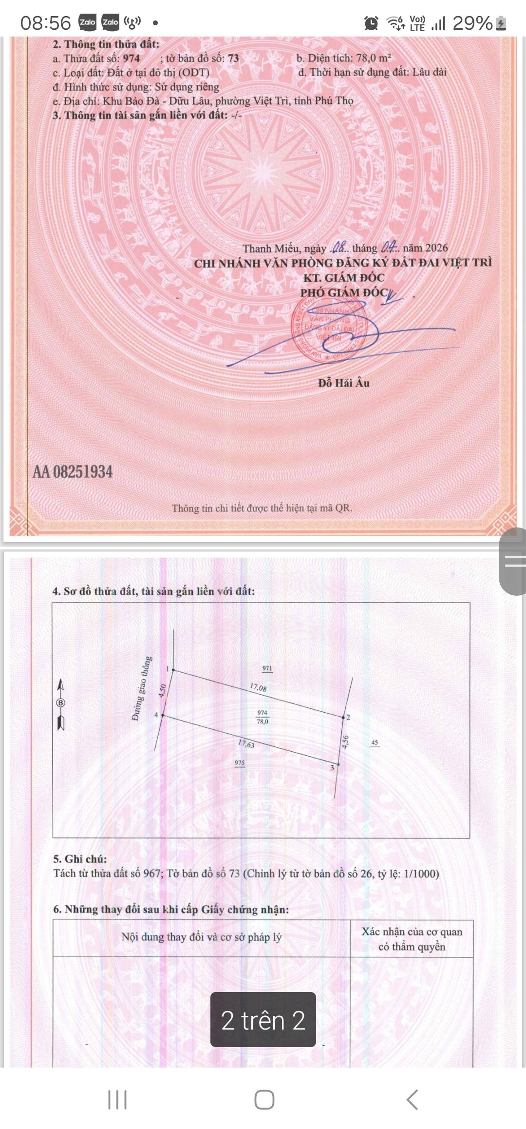 Bán đất thành phố Việt Trì, tỉnh Phú Thọ, giá 2 tỷ