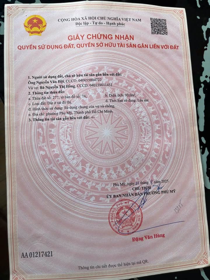 Bán đất thị xã Phú Mỹ tỉnh Bà Rịa, Vũng Tàu, giá 2,05 tỷ