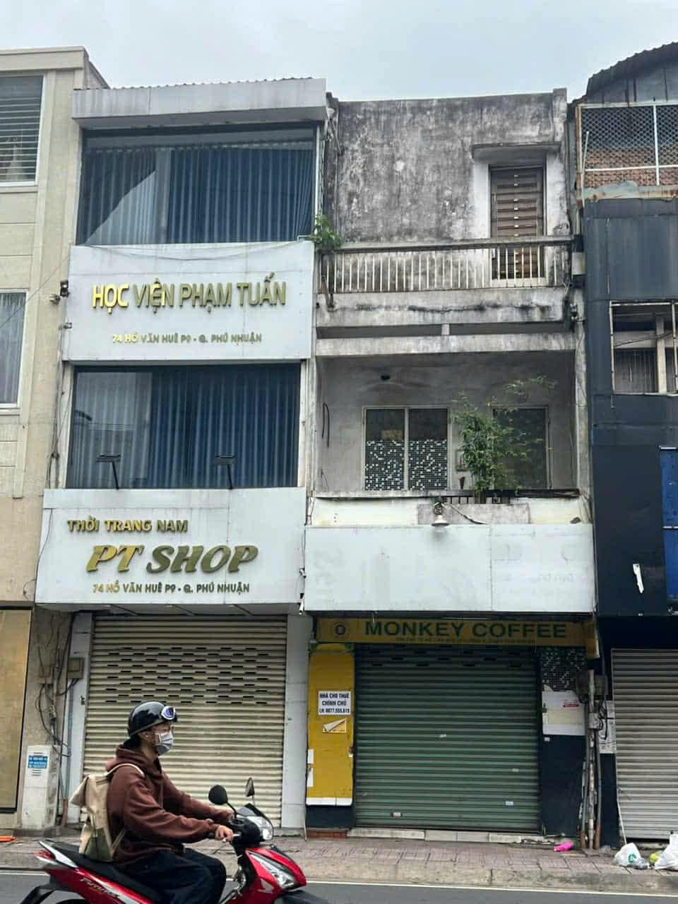 70A Hồ Văn Huê, phường 9, Phú Nhuận (3,5mx7m) 3 tầng trống suốt kinh doanh tự do, giá 12 triệu tháng
